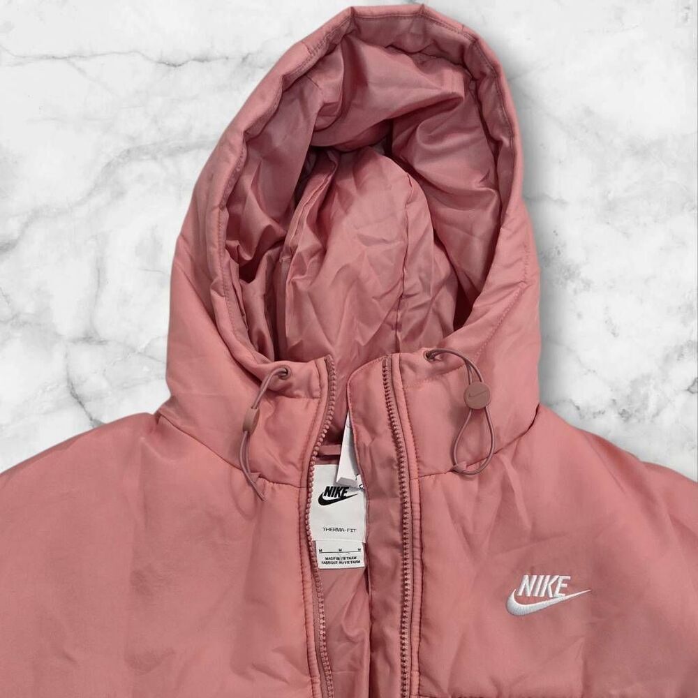 Nike Pink Therma Fit Parka Size Medium - Picture 5 of 6